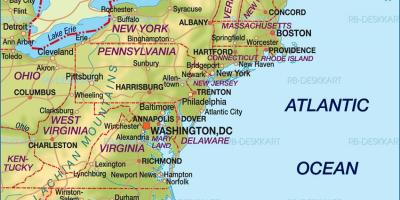 Boston na karti SAD-u