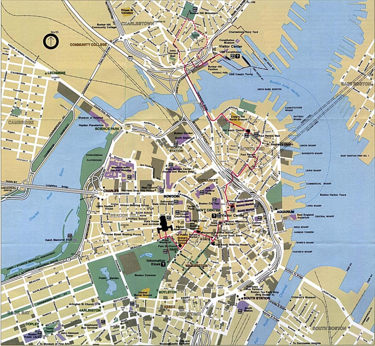 Boston karta grada
