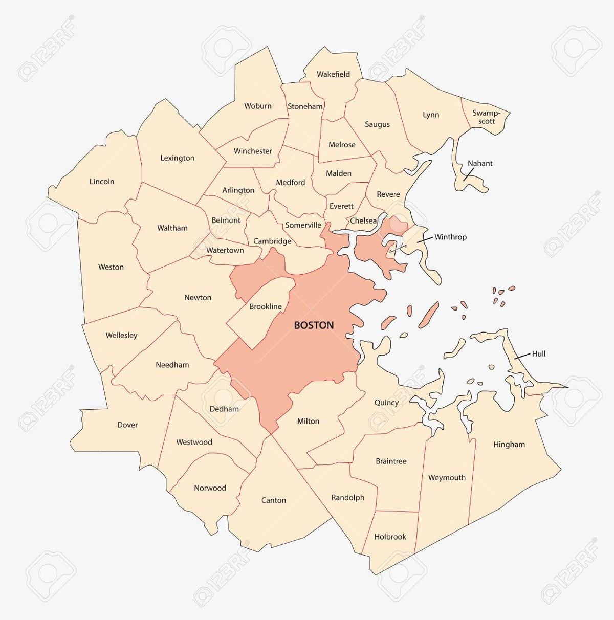 Boston metro kartica