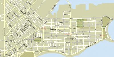 Mapa ulica Bostona