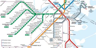 Kartu podzemne željeznice Boston