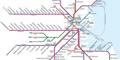 Boston željeznički kolodvor karti