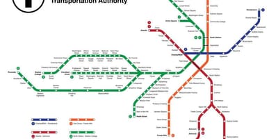 Boston metro kartica